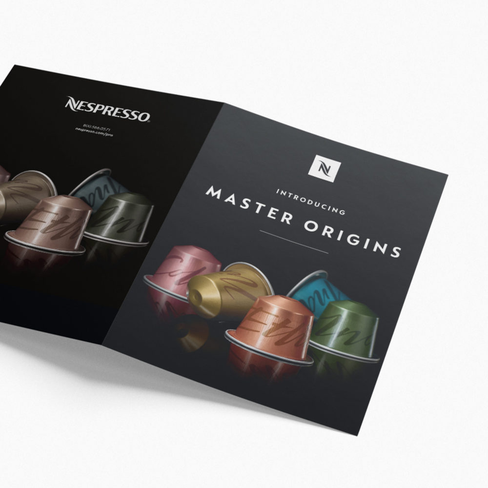 Brochure design for Nespresso