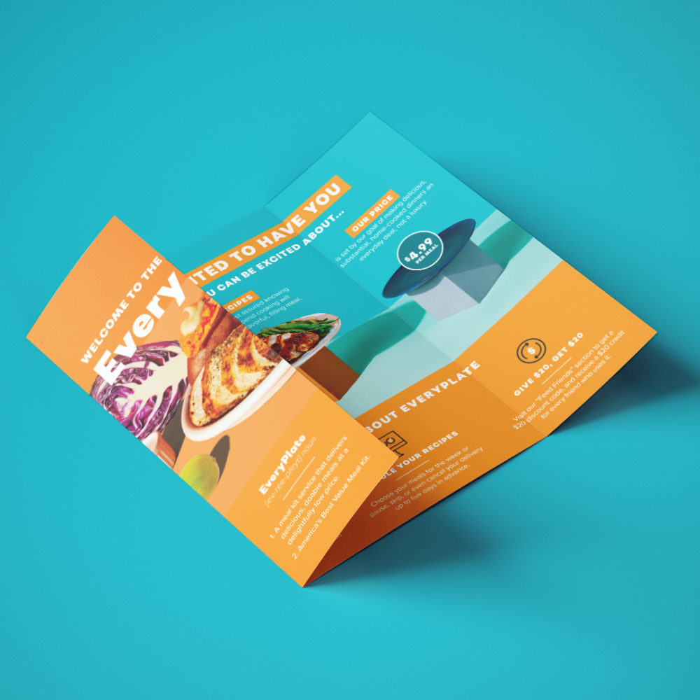 Brochure design for EveryPlate