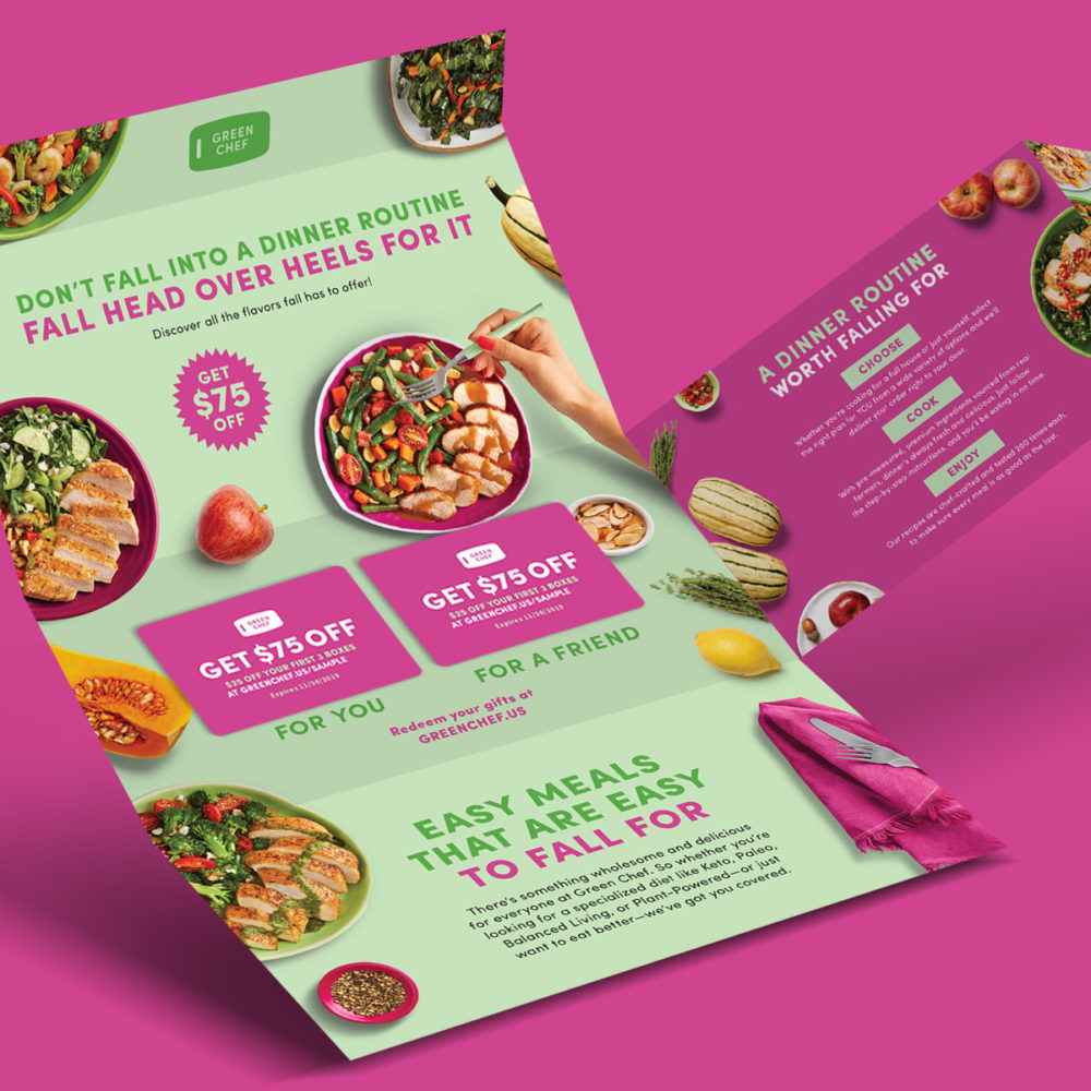 Brochure design for Green Chef