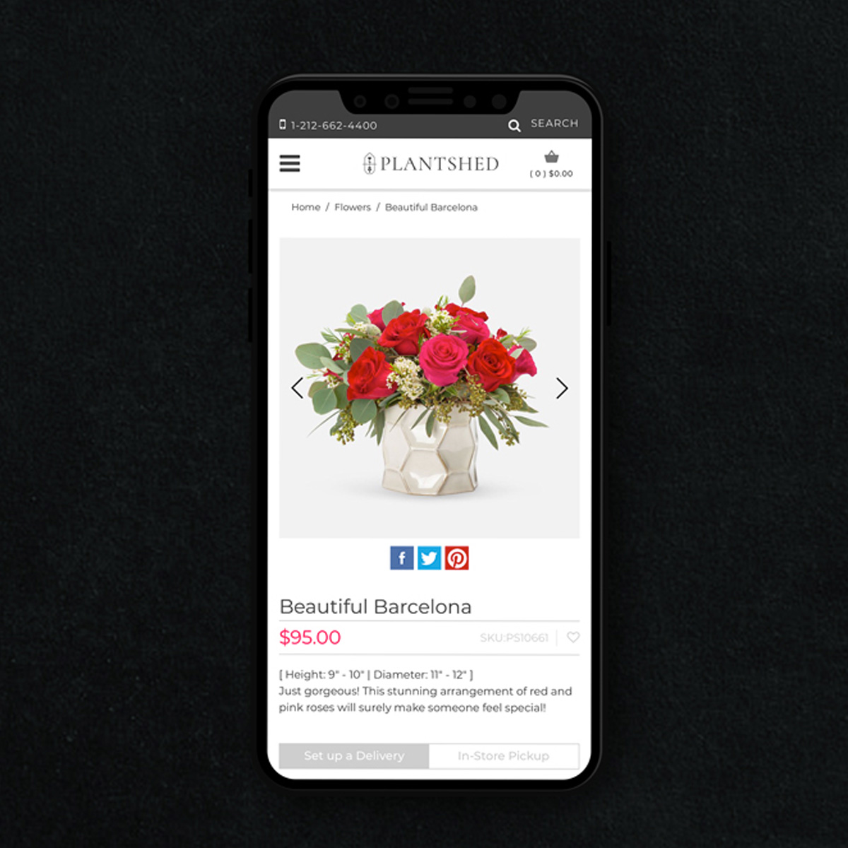 Plantshed – Ecommerce Web Design | Graphic Designer NYC | brinazzarello.com Mobile web design for Plantshed.com