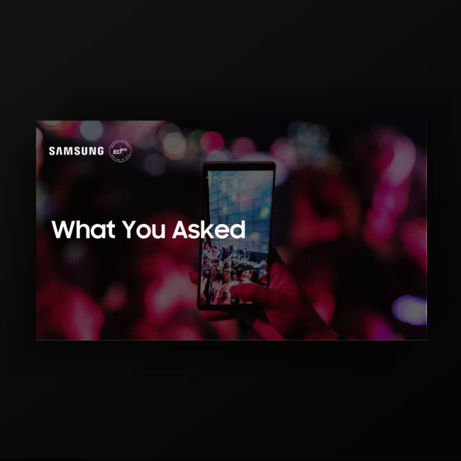 Presentation design or Samsung 837