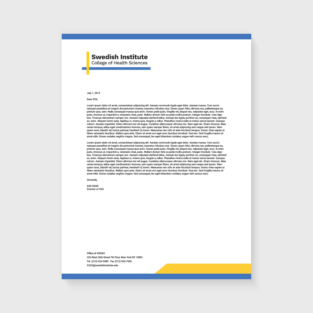Swedish Institute – Brand Design | Graphic Designer NYC | brinazzarello.com Letterhead designs for Swedish Institute