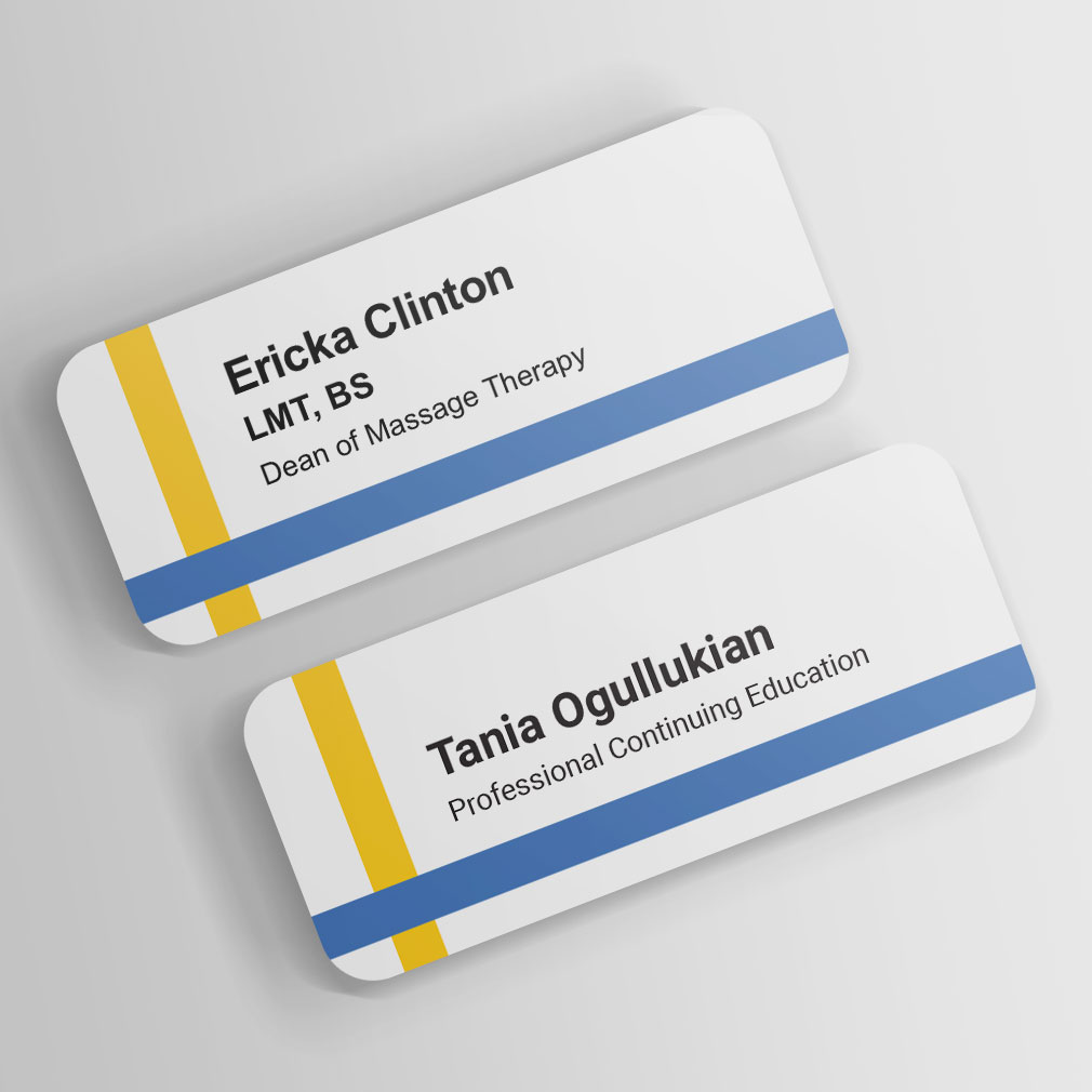 Swedish Institute – Brand Design | Graphic Designer NYC | brinazzarello.com Employee nametag designs for Swedish Institute