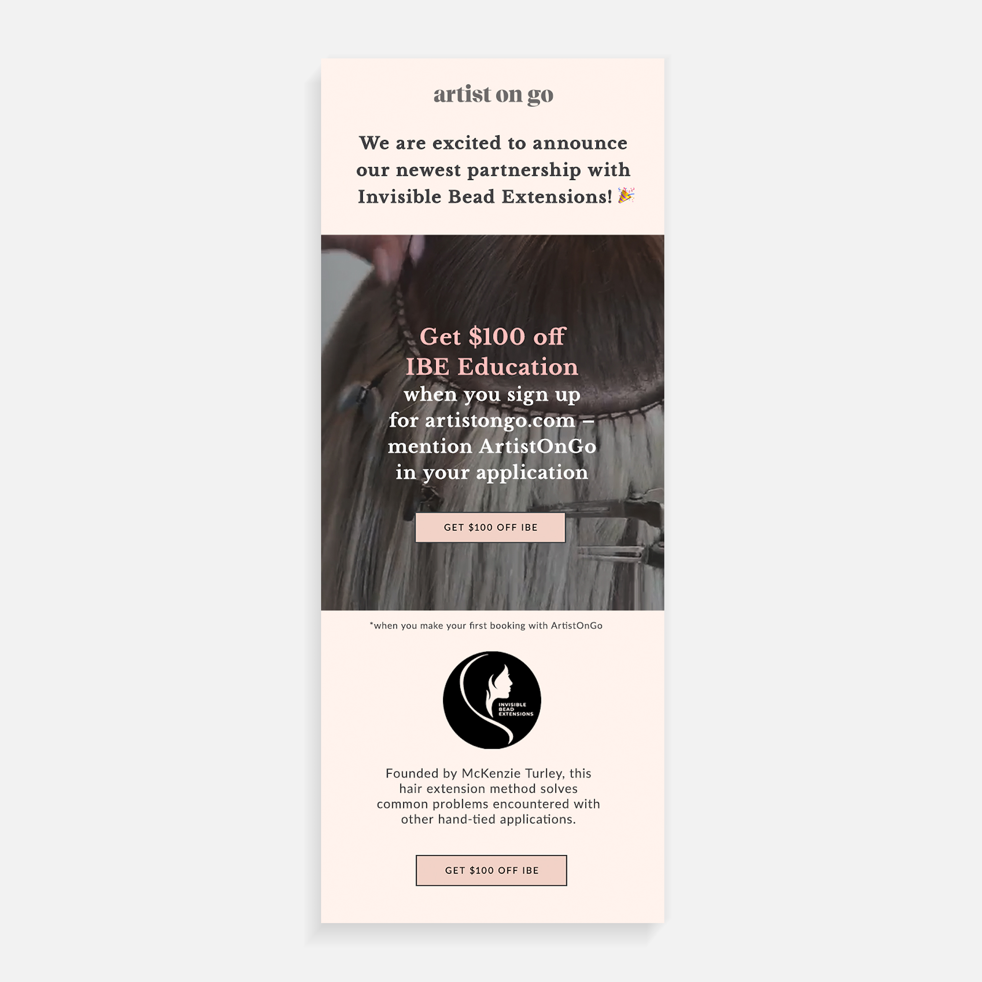 Artist on Go – Email Design | Graphic Designer NYC | brinazzarello.com Email blast design for Artist on Go