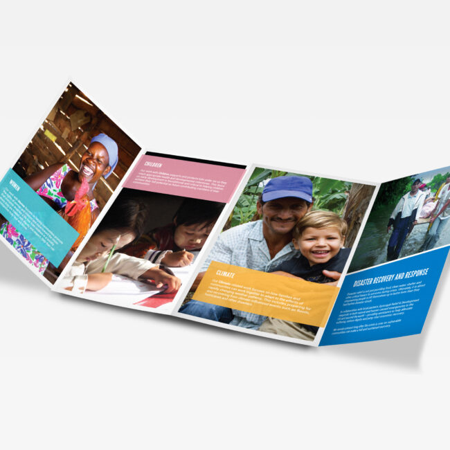 Brochure design for Episcopal Relief & Development