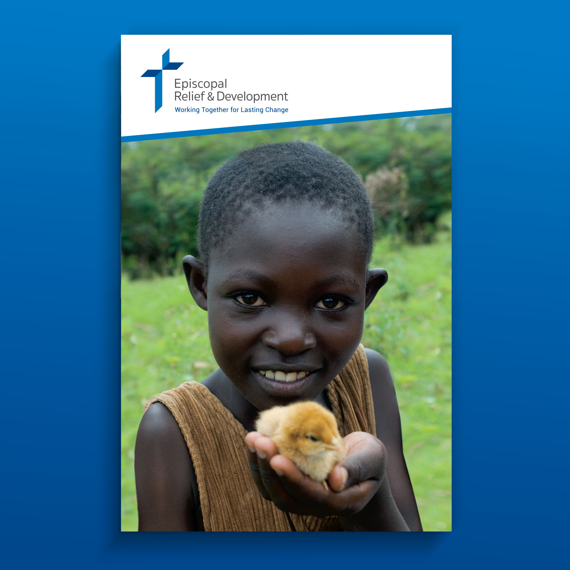 Episcopal Relief & Development – Print Design | Graphic Designer NYC | brinazzarello.com Brochure mailer design for Episcopal Relief & Development