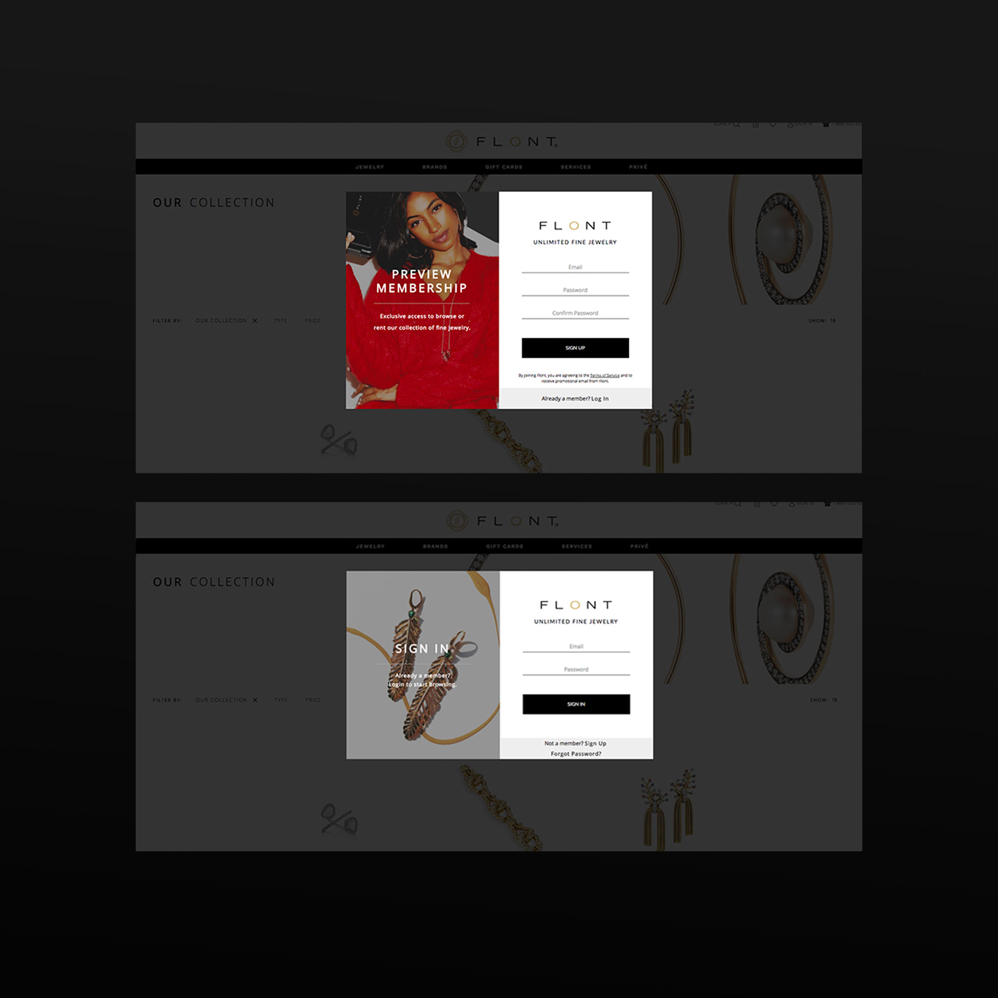 Flont – Web Design | Graphic Designer NYC | brinazzarello.com UX Design for Flont.com