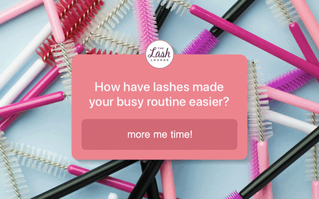 Social media design for The Lash Lounge