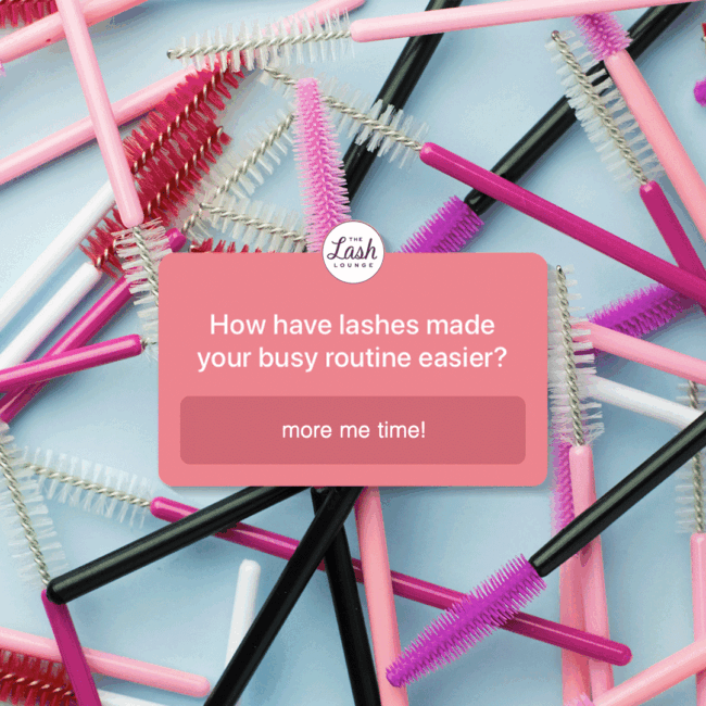 Social media design for The Lash Lounge