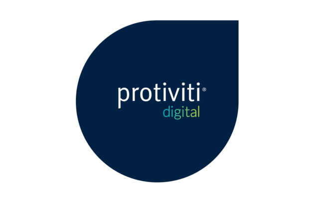 Protiviti Digital logo & bubble element